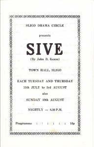 Sive 1978 Programme